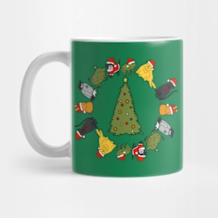 Christmas Holidays Cute Animals Stars Candy Canes Christmas Tree Mug